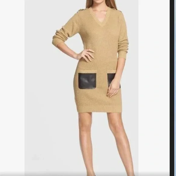 green emerald velvet dress Michael Michael Kors Appliqued Faux-Leather Mesh Mini Dress main image 0